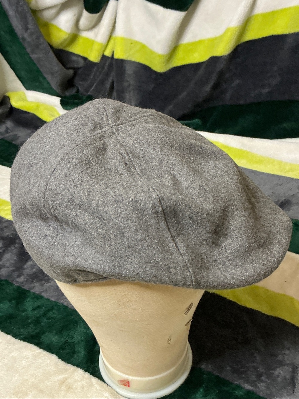 Lids Grey Wool Blend Newsboy Cap Men’s Size XL - Picture 4 of 11